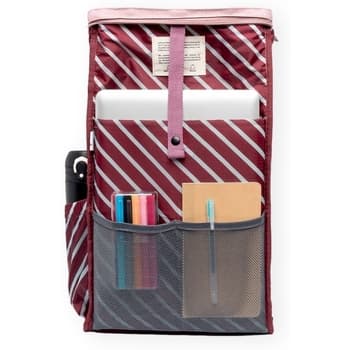 Batoh Lefrik Roll Mini Backpack - Stripes Mauve 3