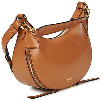 Kabelka přes rameno Lancel Origami DE Lancel S ZIP Hobo, hnědá 2
