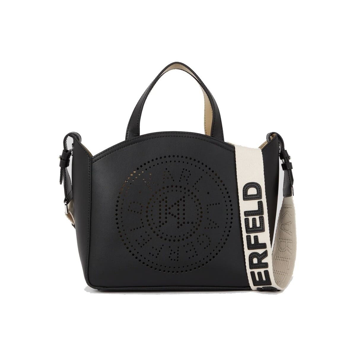 Kabelka Karl Lagerfeld K Circle Sm Tote Perforate, černá