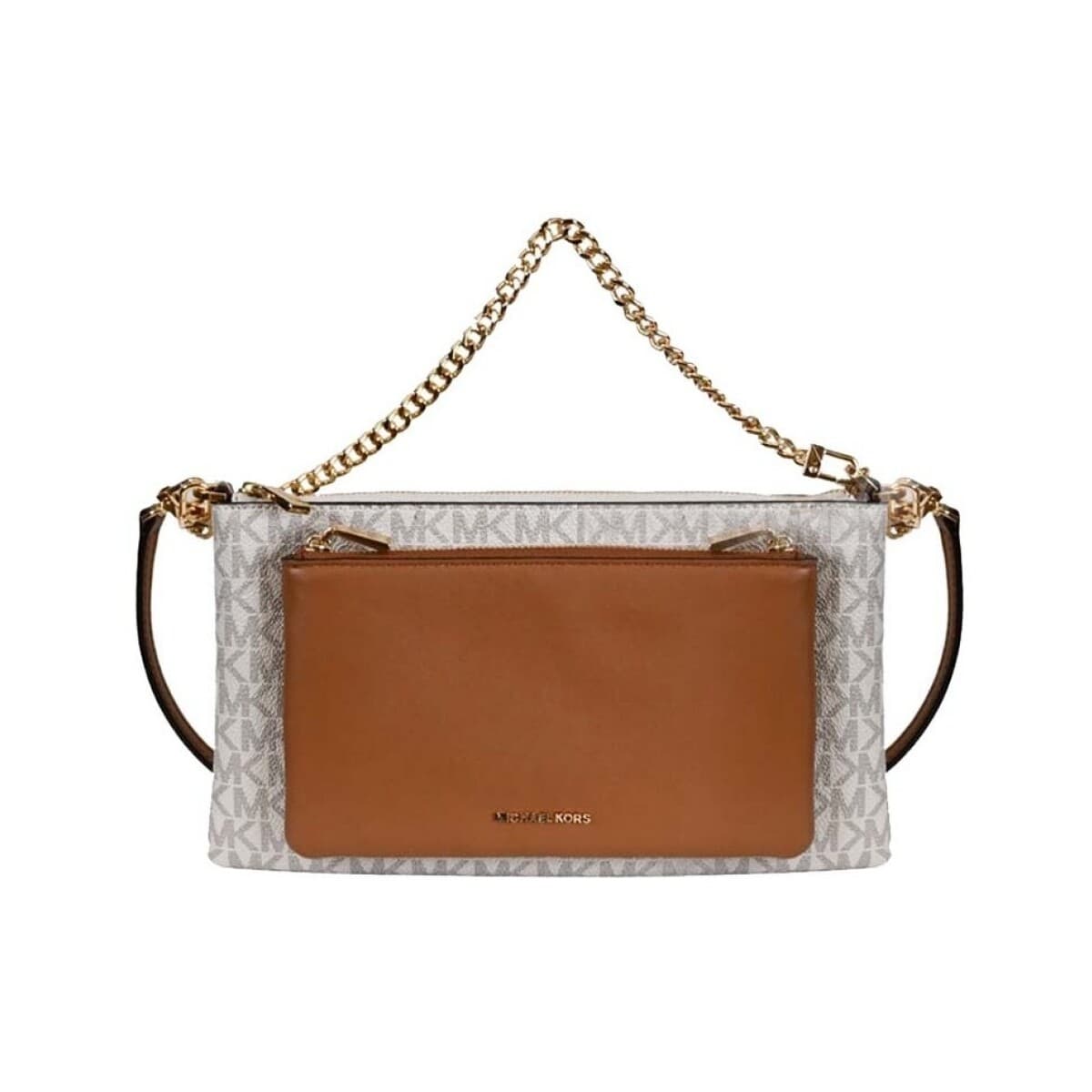 Kabelka přes rameno MICHAEL Michael Kors Jet Set, béžová