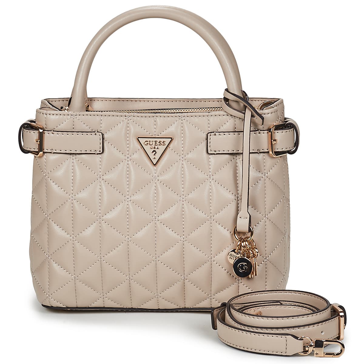 Kabelka Guess Paisleigh Girlfriend Satchel, bílá