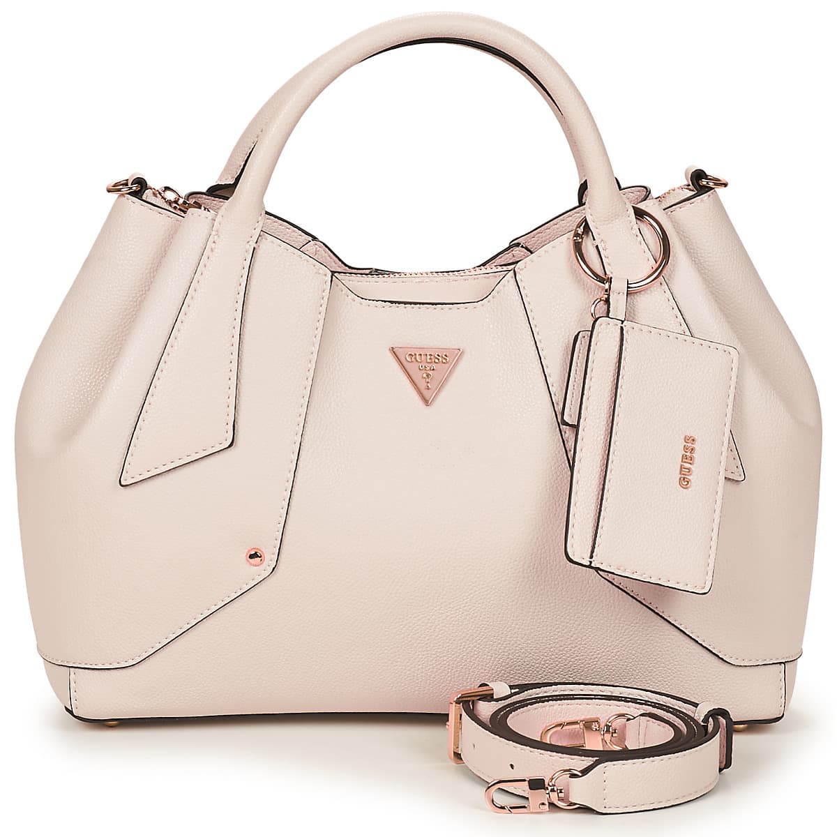 Kabelka Guess Darcy Girlfriend Satchel, bílá