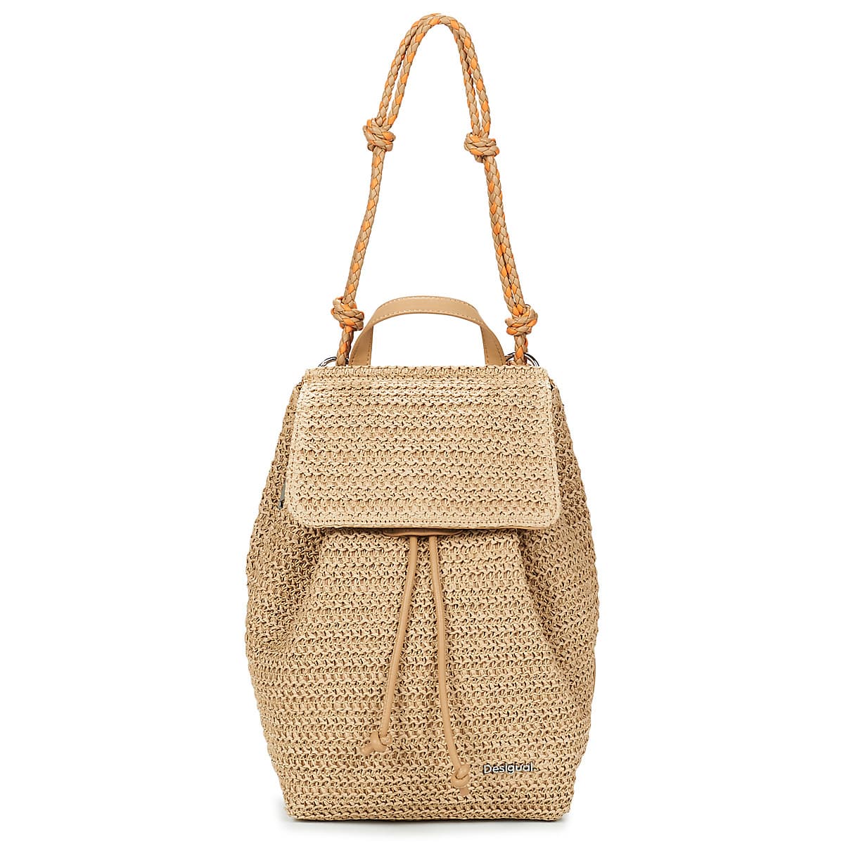 Batoh Desigual Backpack Half Logo Raffia Luena