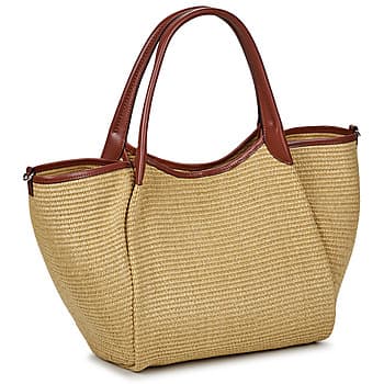 Kabelka přes rameno Emporio Armani Shopping Straw M, béžová 2
