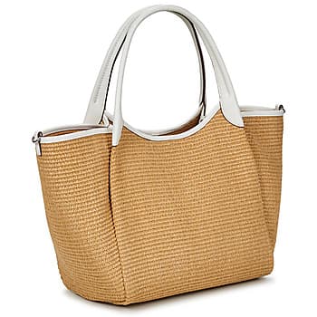 Kabelka přes rameno Emporio Armani Shopping Straw M, béžová 2