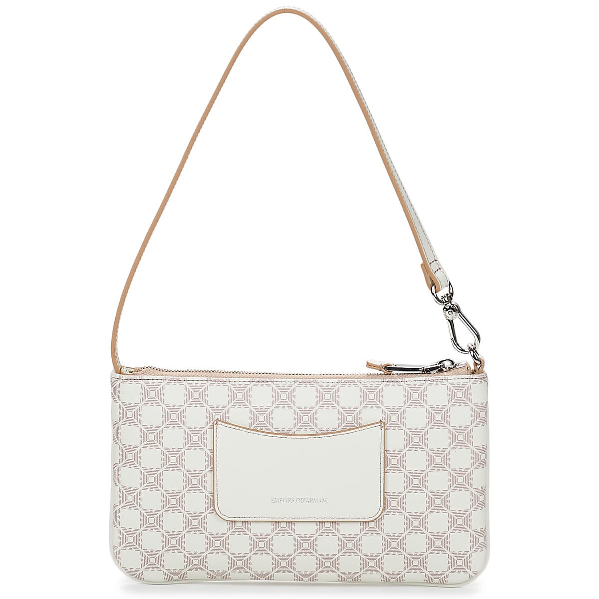 Kabelka přes rameno Emporio Armani Pouch Allover Fancy, hnědá