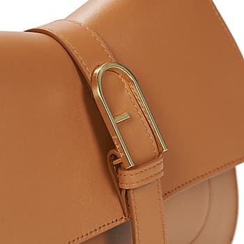 Kabelka přes rameno Furla Flow M TOP Handle, hnědá 4