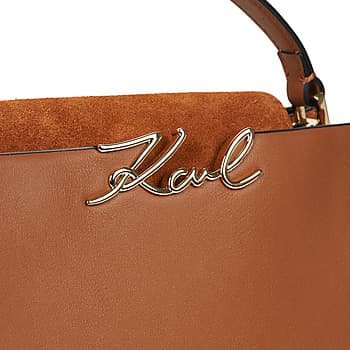 Kabelka Karl Lagerfeld K/Signature MD TOP Handle Sued 4