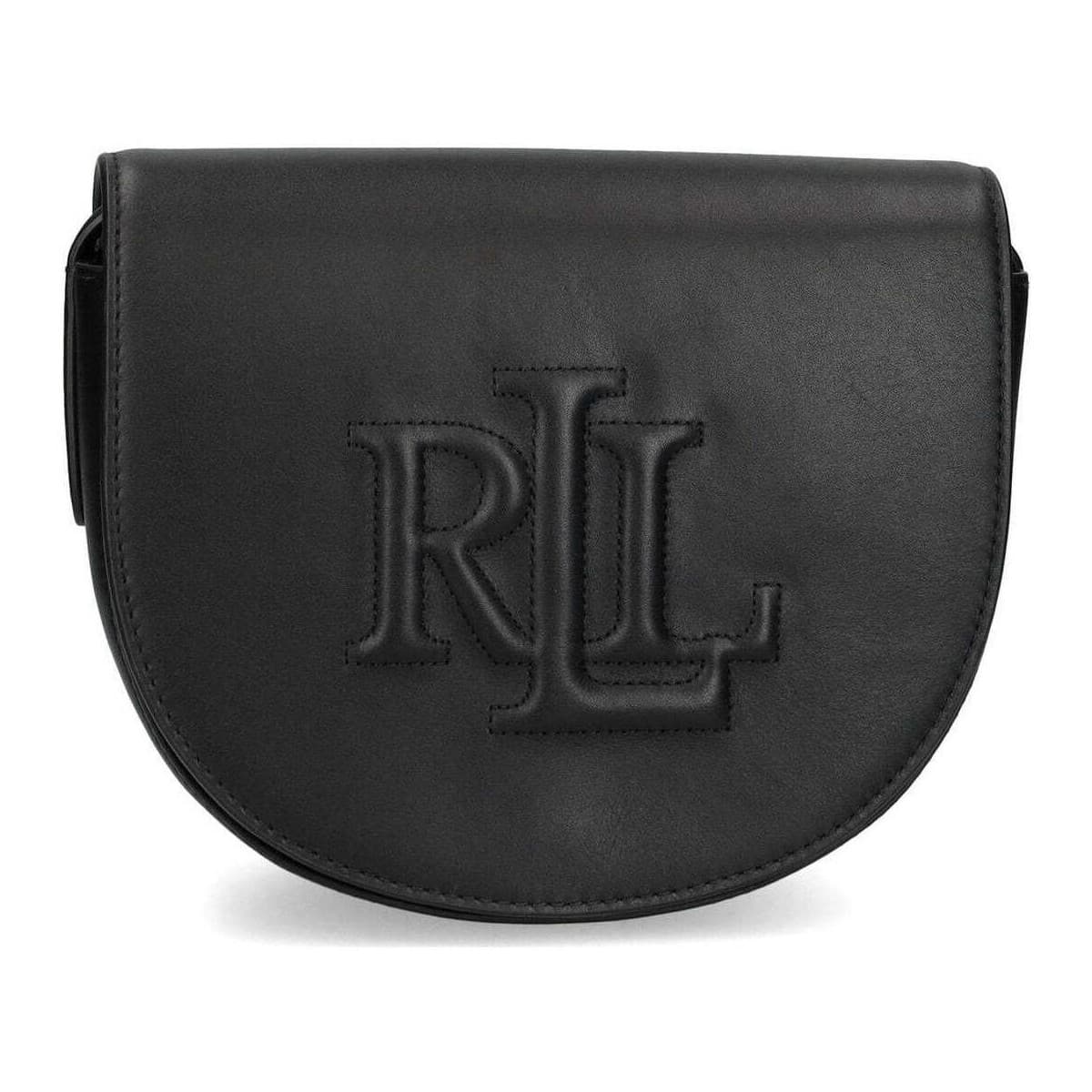 Kabelka přes rameno Lauren Ralph Lauren, černá