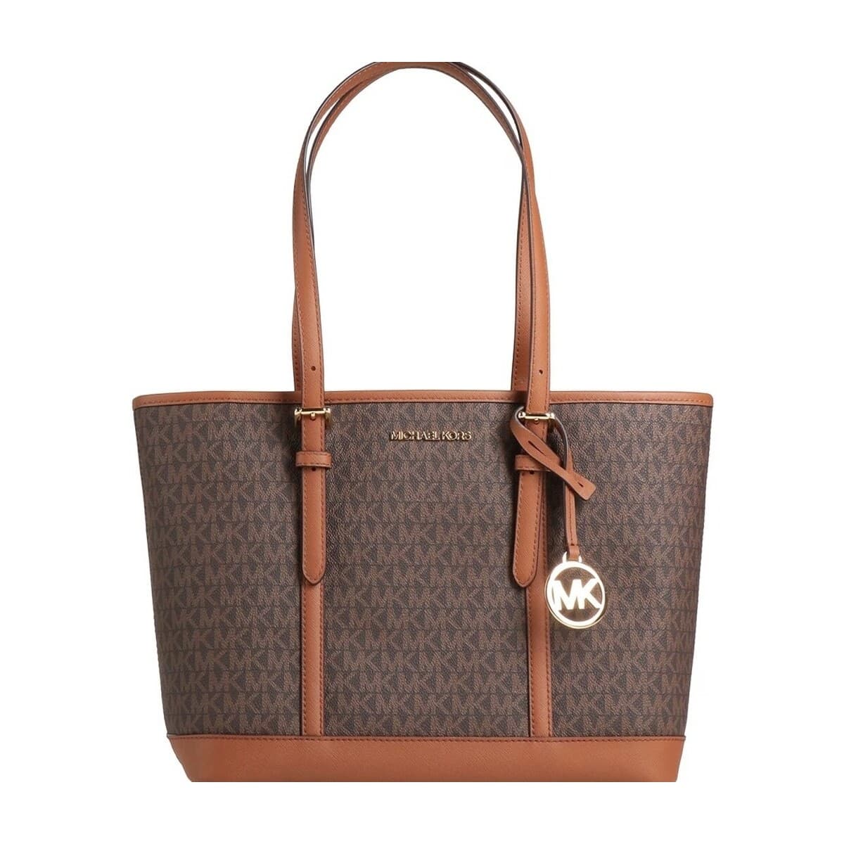 Kabelka přes rameno MICHAEL Michael Kors Jet Set Travel Large, hnědá