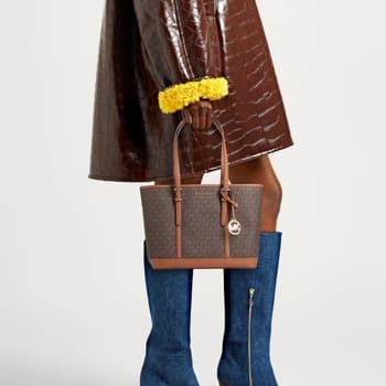 Kabelka přes rameno MICHAEL Michael Kors Jet Set Travel Large, hnědá 3