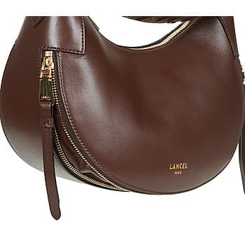 Kabelka přes rameno Lancel Origami DE Lancel S ZIP Hobo, hnědá 4