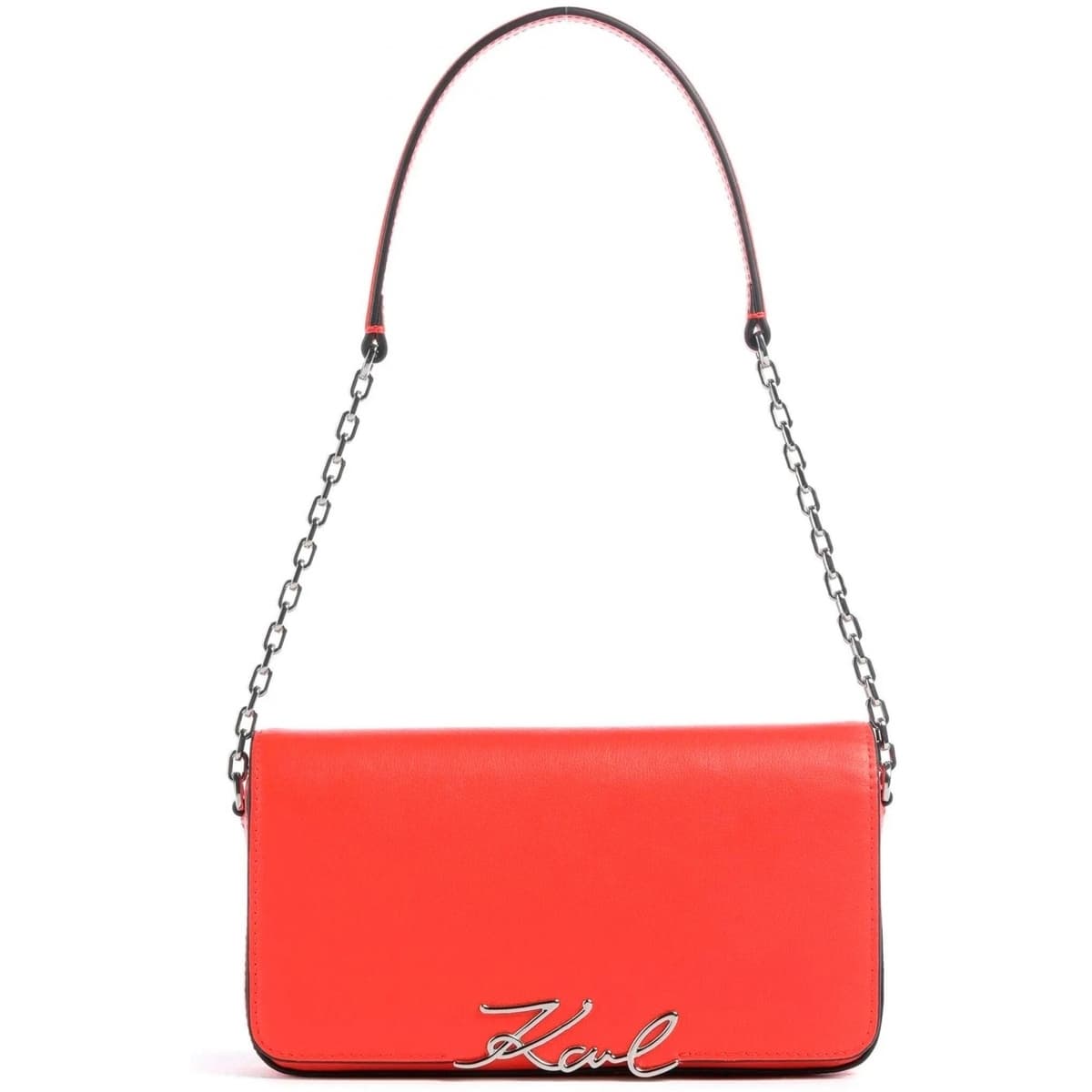 Kabelka přes rameno Karl Lagerfeld Ksignature Shoulder Pouch, oranžová