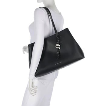 Kabelka přes rameno Karl Lagerfeld Ikon Nylon Lg Tote, černá 4