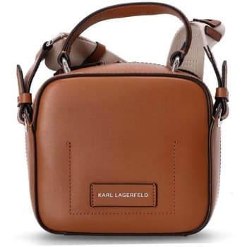 Kabelka přes rameno Karl Lagerfeld Kcircle Tph Crossbody Perf, hnědá 2