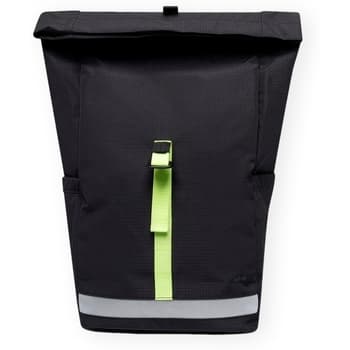 Pánský batoh Lefrik Lars Roll Backpack - Black Lime 2