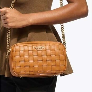 Kabelka přes rameno Guess Sandy Camera Crossbody, hnědá 3