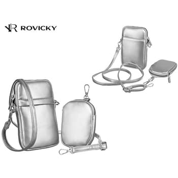 Rovicky Dámská crossbody kabelka Teodoriga stříbrná 2