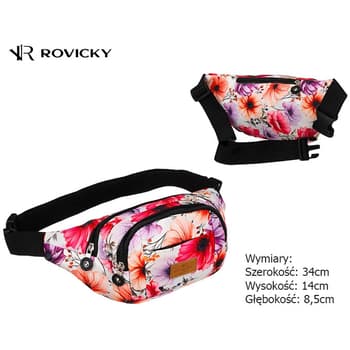 Rovicky Dámská ledvinka Fluturim růžová 2