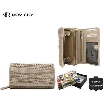Rovicky Dámská kožená peněženka Seve béžová 2