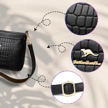 J&W Dámská crossbody kabelka Quinxable černá 4