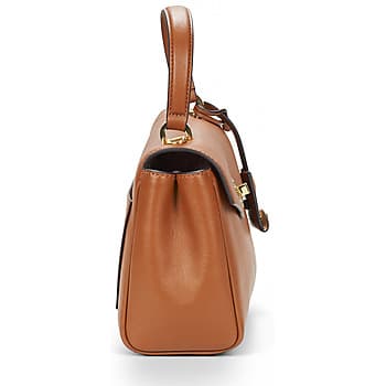 Kabelka Lauren Ralph Lauren Farrah Soft Satchel Small, hnědá 3