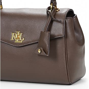 Kabelka Lauren Ralph Lauren Farrah Soft Satchel Small, hnědá 4