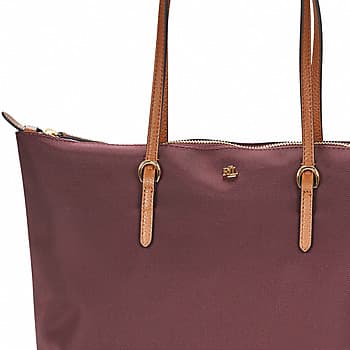 Kabelka Lauren Ralph Lauren Keaton 26 Tote Medium, vínová 4