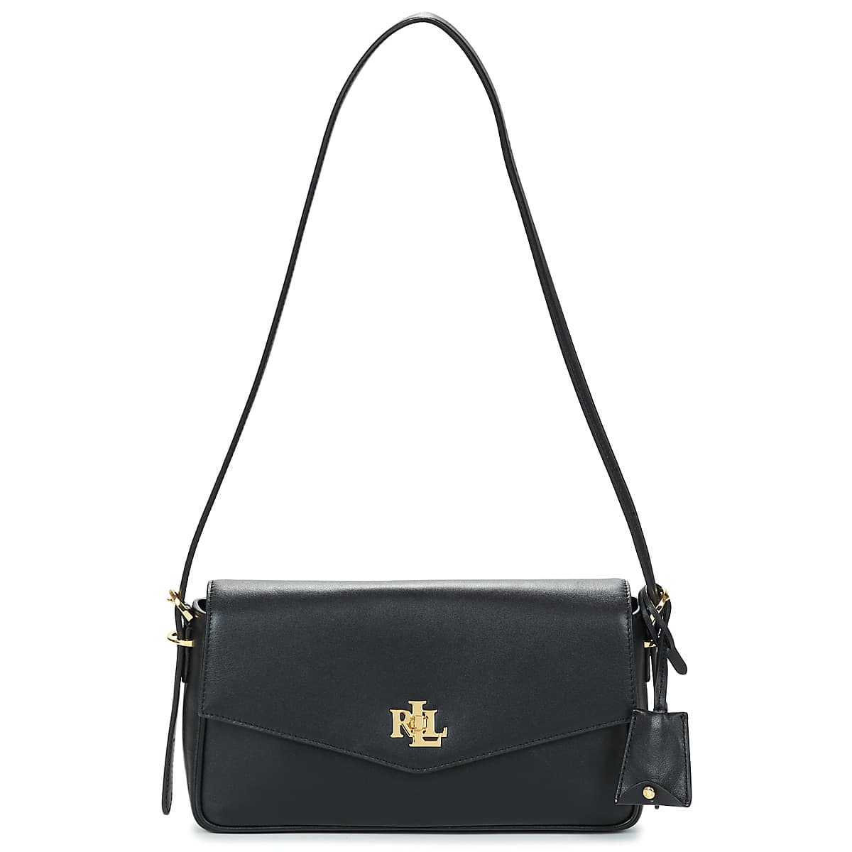 Kabelka přes rameno Lauren Ralph Lauren Farrah Soft Shoulder BAG Medium, černá