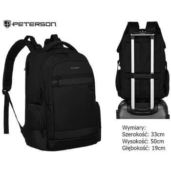 Peterson Pánský batoh na notebook Meena černá 2