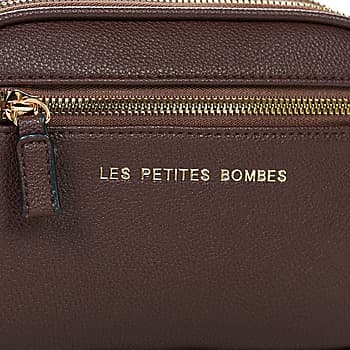 Kabelka přes rameno Les Petites Bombes Albane, hnědá 4