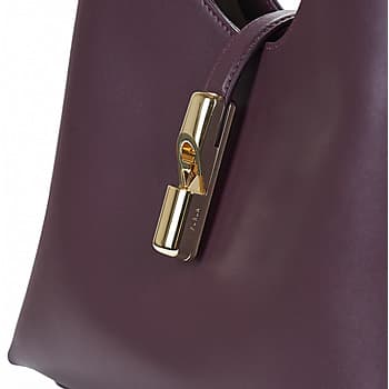 Kabelka přes rameno Furla Goccia M Hobo, fialová 4