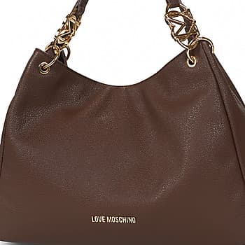 Kabelka přes rameno Love Moschino Jewel Croco, hnědá 4