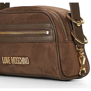 Kabelka přes rameno Love Moschino Signature ZIP Xbody, hnědá 4