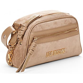 Kabelka přes rameno Love Moschino Signature ZIP Xbody, béžová 2