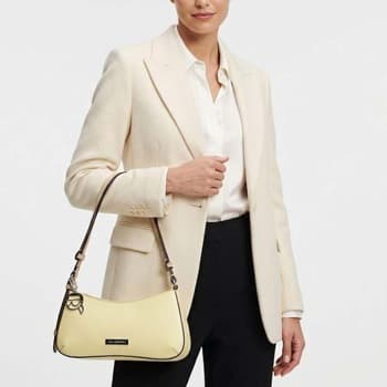 Kabelka přes rameno Karl Lagerfeld Smooth Outline Mini C, žlutá 3