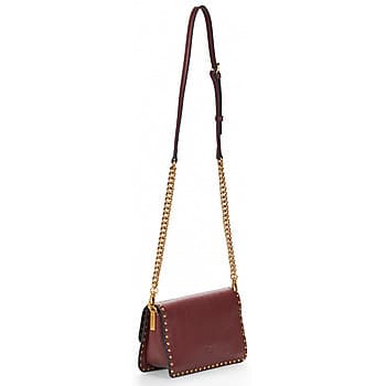 Kabelka přes rameno Pinko Love ONE Slouchy MN. Studs, vínová 3