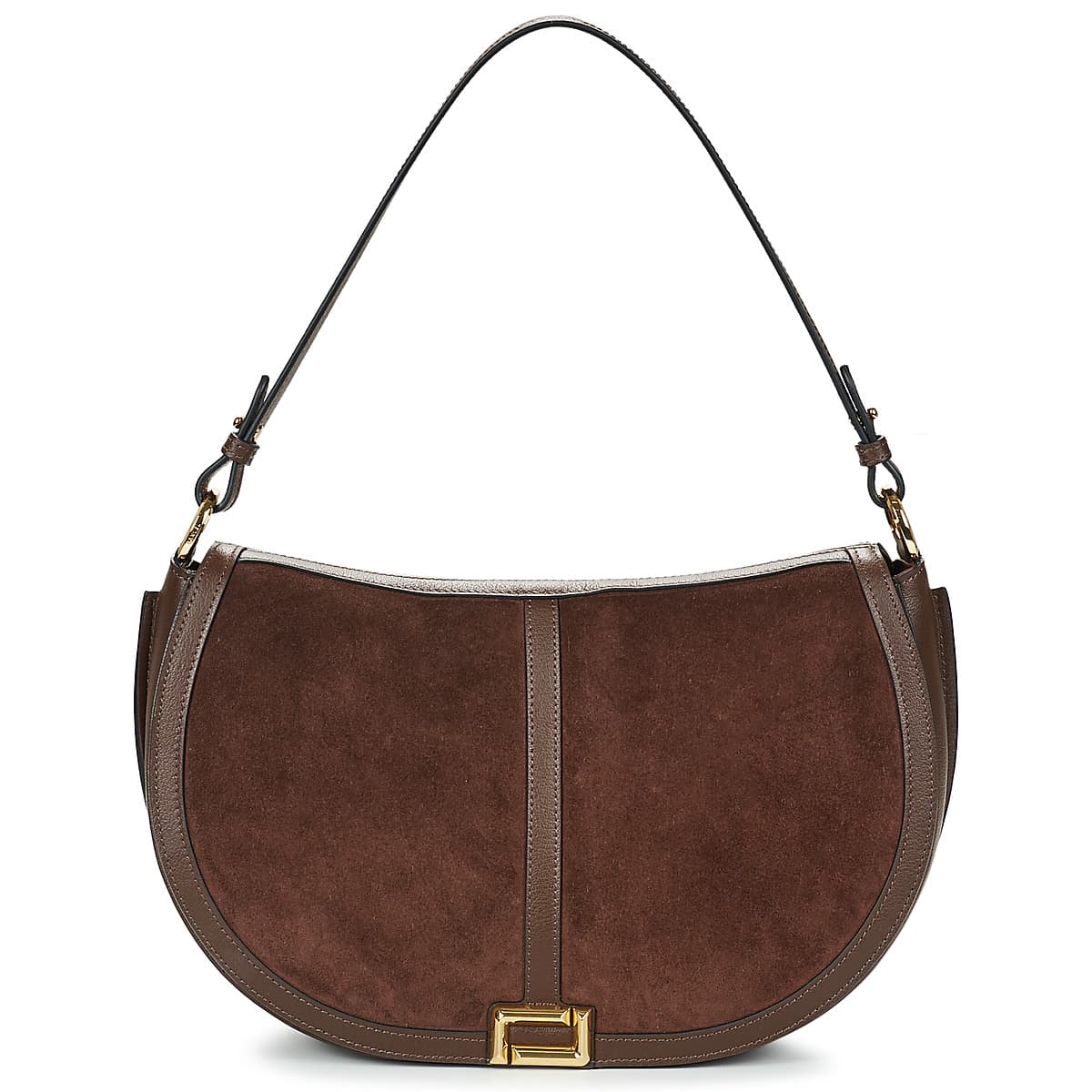 Kabelka přes rameno Lancel Celeste DE Lancel L Saddle BAG, hnědá