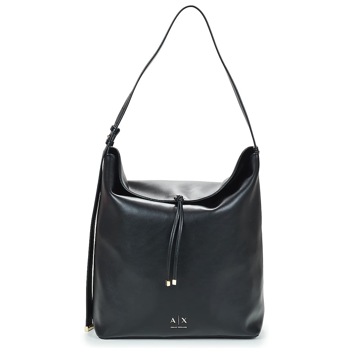 Kabelka přes rameno Armani Exchange Alice Hobo, černá