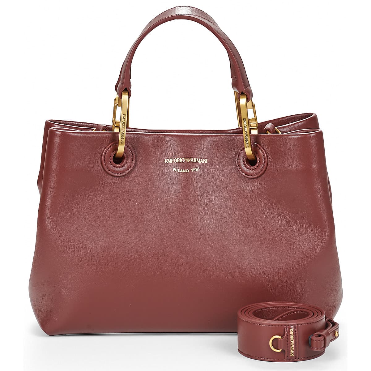 Kabelka Emporio Armani Myea Small Borsa, hnědá