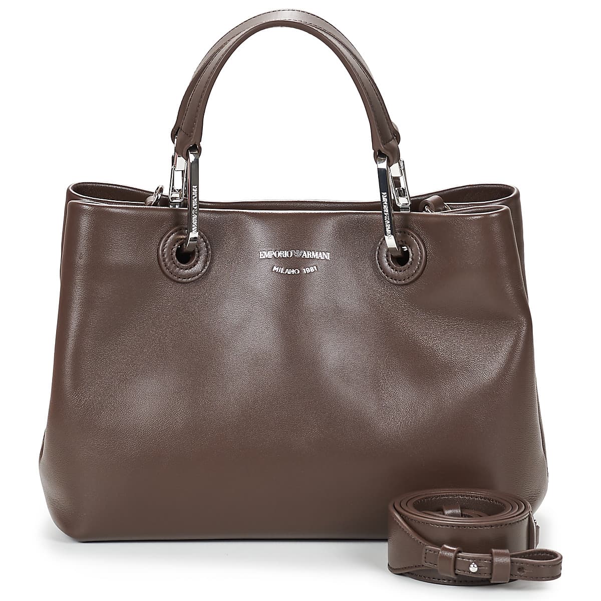 Kabelka Emporio Armani Myea Small Borsa, hnědá