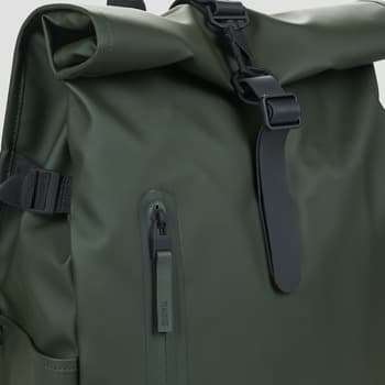 Batoh Rains Rolltop Rucksack Large W3, zelená 4