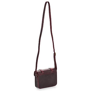 Kabelka přes rameno Dr. Martens 7IN/18CM Satchel Cherry RED Crazy Horse Floral Emboss 3