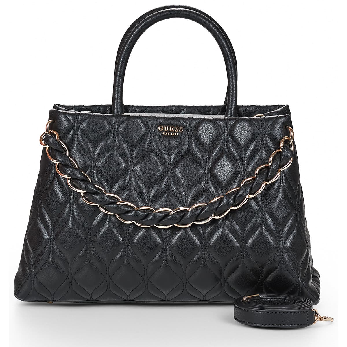 Kabelka Guess Maxine Girlfriend Satchel, černá