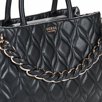 Kabelka Guess Maxine Girlfriend Satchel, černá 4