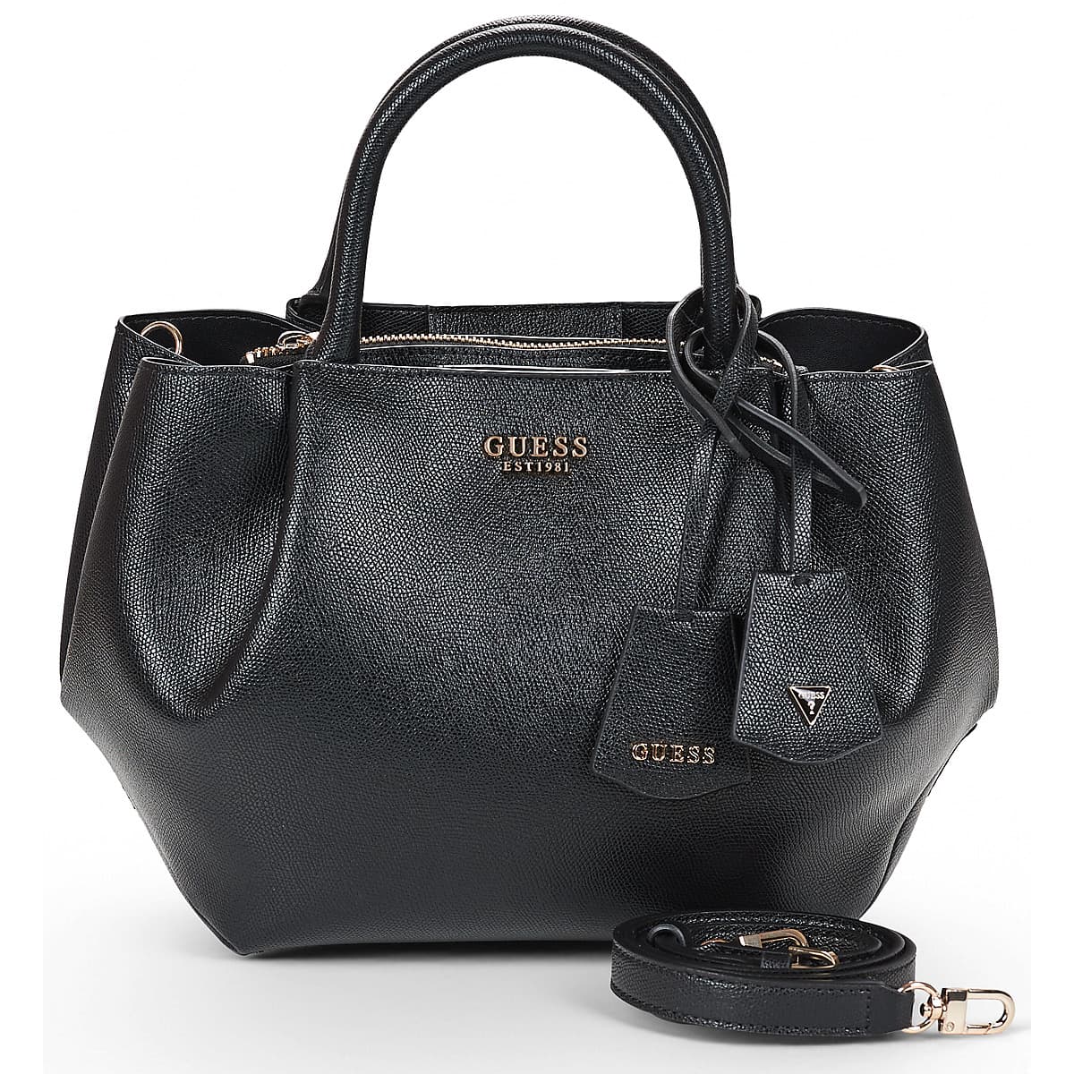 Kabelka Guess Amorette Girlfriend Satchel, černá