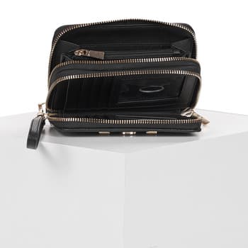 Peněženka Guess Lindsey SLG MED Double ZIP, černá 3