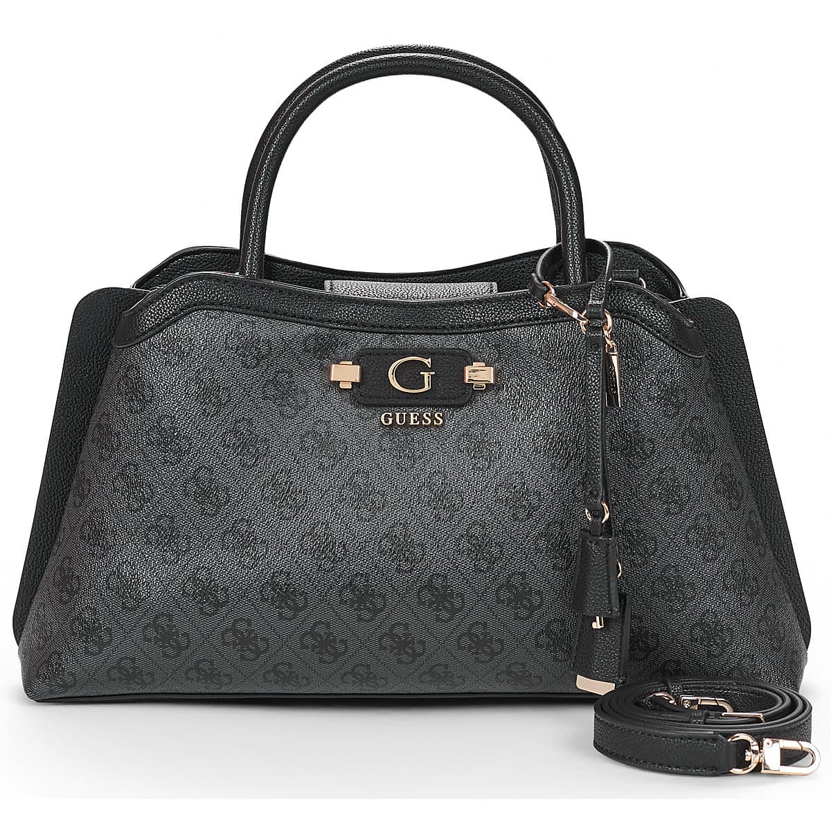 Kabelka Guess Lindsey Girlfriend Satchel, černá