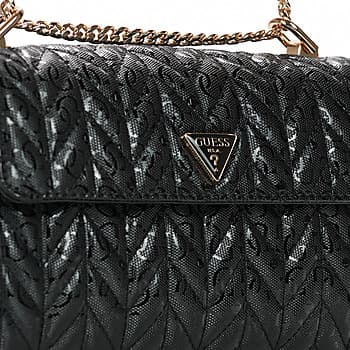 Kabelka přes rameno Guess Stacey Convertible Xbody Flap, černá 4