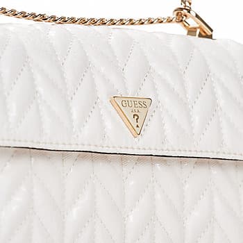 Kabelka přes rameno Guess Stacey Convertible Xbody Flap, bílá 4